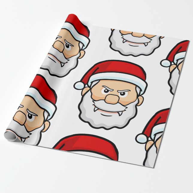 Papel De Regalo navidades vampire santa (Desenrollado)