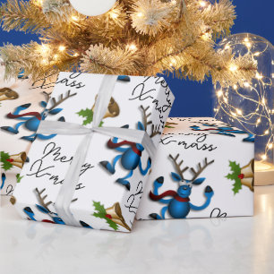 Papel De Regalo Navidades venados
