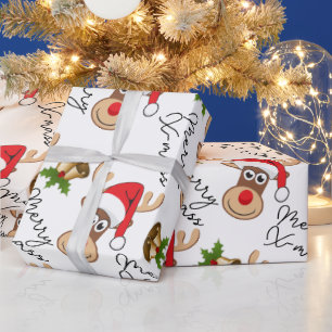Papel De Regalo Navidades venados