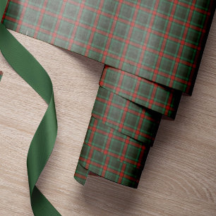 Papel De Regalo Navidades verdes rojos clásicos y elegantes de est