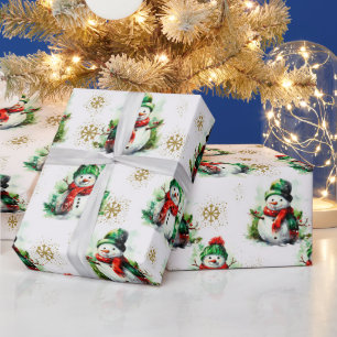 Papel De Regalo Navidades verdes rojos curados Patrón sin foco de 