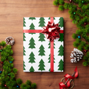 Papel De Regalo Navidades verdes tradicionales