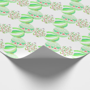 Papel De Regalo Navidades verdes y rojos