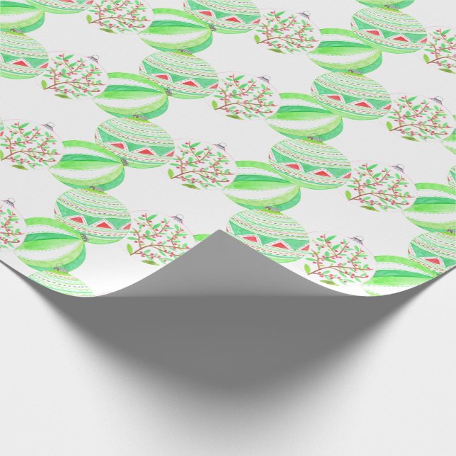 Papel De Regalo Navidades verdes y rojos (Esquina)