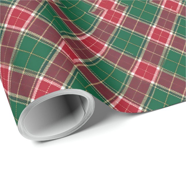 Papel De Regalo Navidades verdes y rojos repartidos (Esquina del rollo)