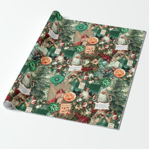 Papel De Regalo Navidades victorianos vintage de Radiance Collage
