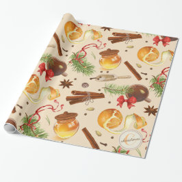 Papel De Regalo Navidades Vintage Scents