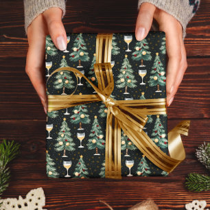 Papel De Regalo Navidades White Wine Lover