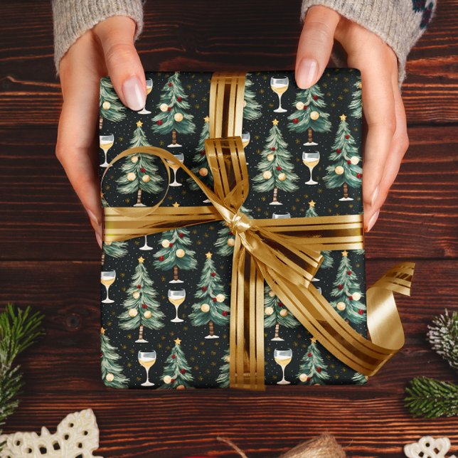 Papel De Regalo Navidades White Wine Lover (Subido por el creador)