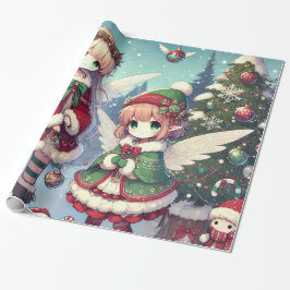 Papel De Regalo Navidades Winter Fairies
