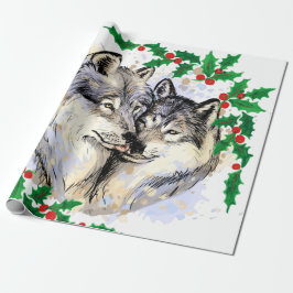 Papel De Regalo Navidades Wolves