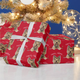 Papel De Regalo Navidades Yorkshire Terrier En Tinsel