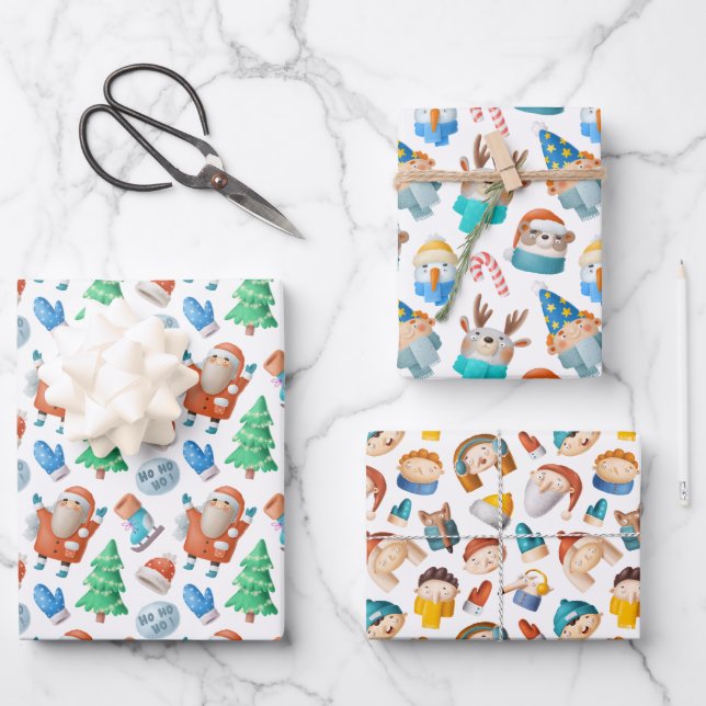 Papel de regalo navideño (Anverso)
