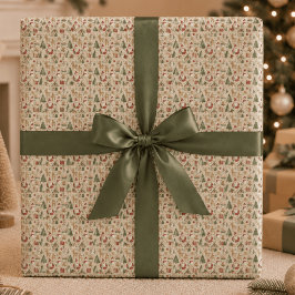 Papel de regalo navideño adorable | Patrón navideñ