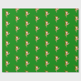 Papel de regalo navideño de gato Jingle Claws