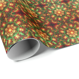Papel de Regalo Navideño Decorativo Rojo Verde