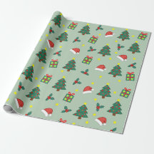 Papel de Regalo Navideño Festivo