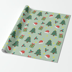 Papel de Regalo Navideño Festivo