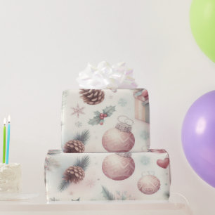Papel de regalo navideño festivo