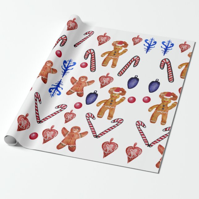 Papel de regalo navideño para niños (Desenrollado)