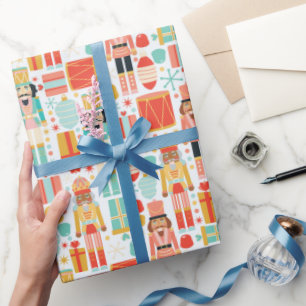 Papel de regalo Navideño Trompetas Cascanueces Col