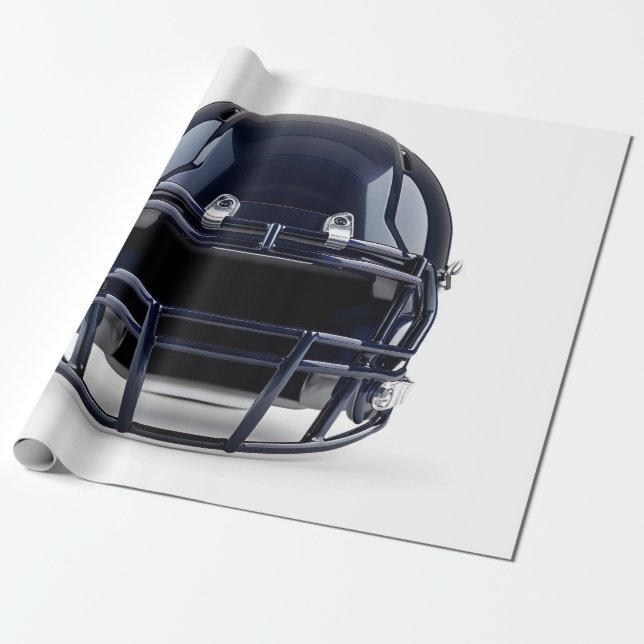 Papel De Regalo Navy Blue American Football Helmet (Desenrollado)