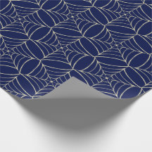 Navy Blue Guay Cobweb Creepy Aterrador Halloween