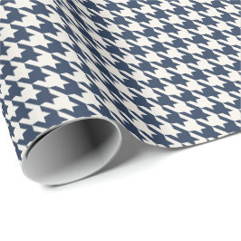Papel De Regalo Navy & Marfil Patrón de Lunares | Clásico Elegante