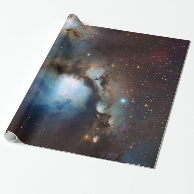 Papel De Regalo Nebula Messier 78 Astronomía Espacial (Desenrollado)