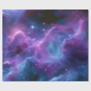 Papel De Regalo Nebulosa Cósmica Colorida