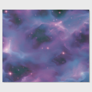 Papel De Regalo Nebulosa Cósmica Colorida