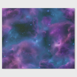 Papel De Regalo Nebulosa Cósmica Colorida