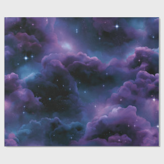 Papel De Regalo Nebulosa Cósmica Colorida