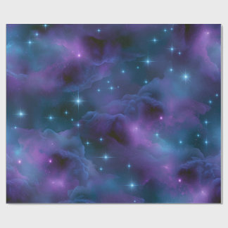 Papel De Regalo Nebulosa Cósmica Colorida