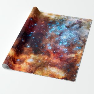 Papel De Regalo Nebulosa Tarántula R136 NASA Foto de Guardería Est