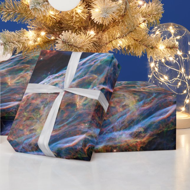 Papel De Regalo Nebulosa Veil Supernova remite telescopio Hubble (Vacaciones)