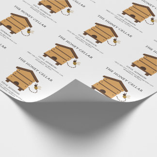 Papel De Regalo Negocio de apicultura personalizada Apiario Madera