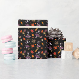 Papel De Regalo Negra | Brujita de Halloween