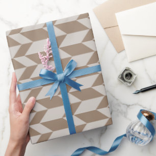Papel De Regalo Negrita dos flechas de tono Correa de chevron Brow