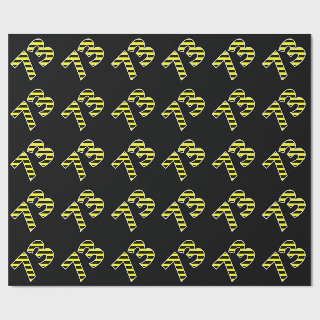 Papel De Regalo Negrita, franjas negras y amarillas 73 (cumpleaños (Superficie plana)