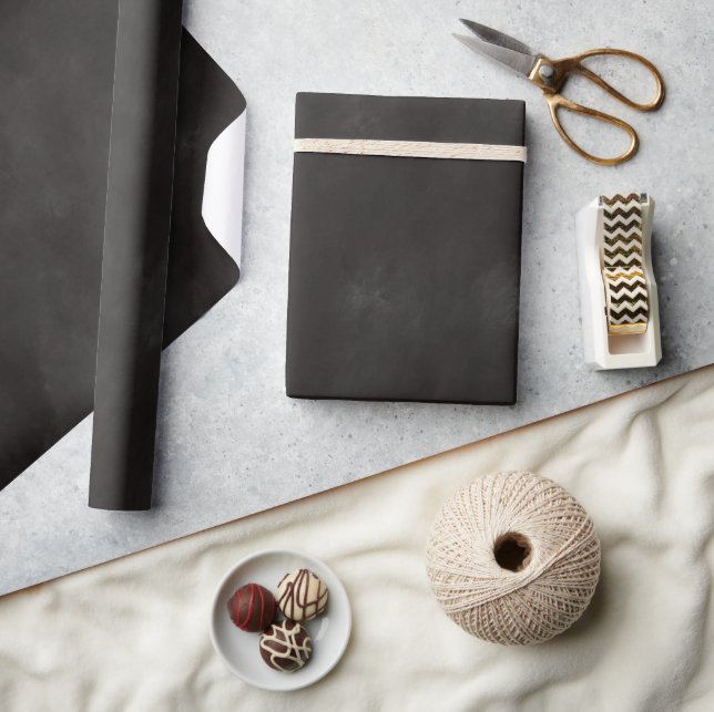 Papel De Regalo Negro Chic (Artesanía)