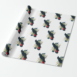 Papel de regalo negro del Cockatoo