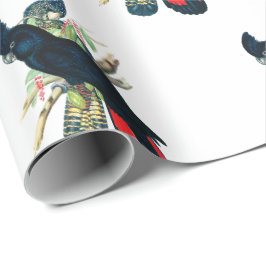 Papel de regalo negro del Cockatoo