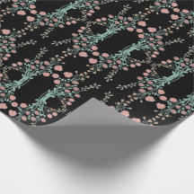 Negro Elegante Con Rosa