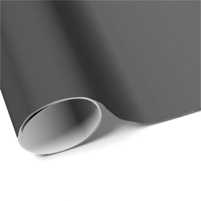 Papel De Regalo Negro elegante para toda ocasión (Esquina del rollo)