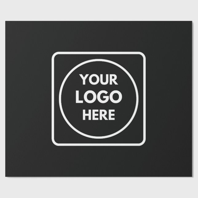 Papel de regalo negro | Negocios corporativos pers (Superficie plana)