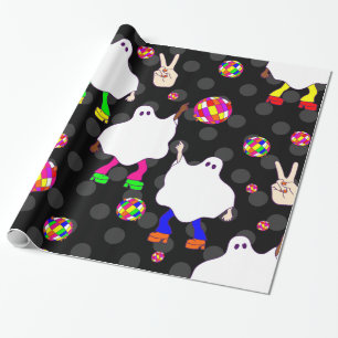 Papel De Regalo negro negro negro de disco halloween
