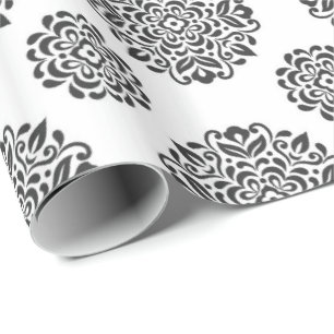 Papel De Regalo Negro y blanco