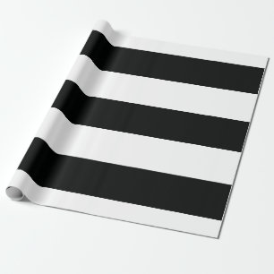Papel De Regalo (Negro y blanco el   horizontal) personalizable