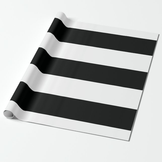 Papel De Regalo (Negro y blanco el | horizontal) personalizable (Desenrollado)